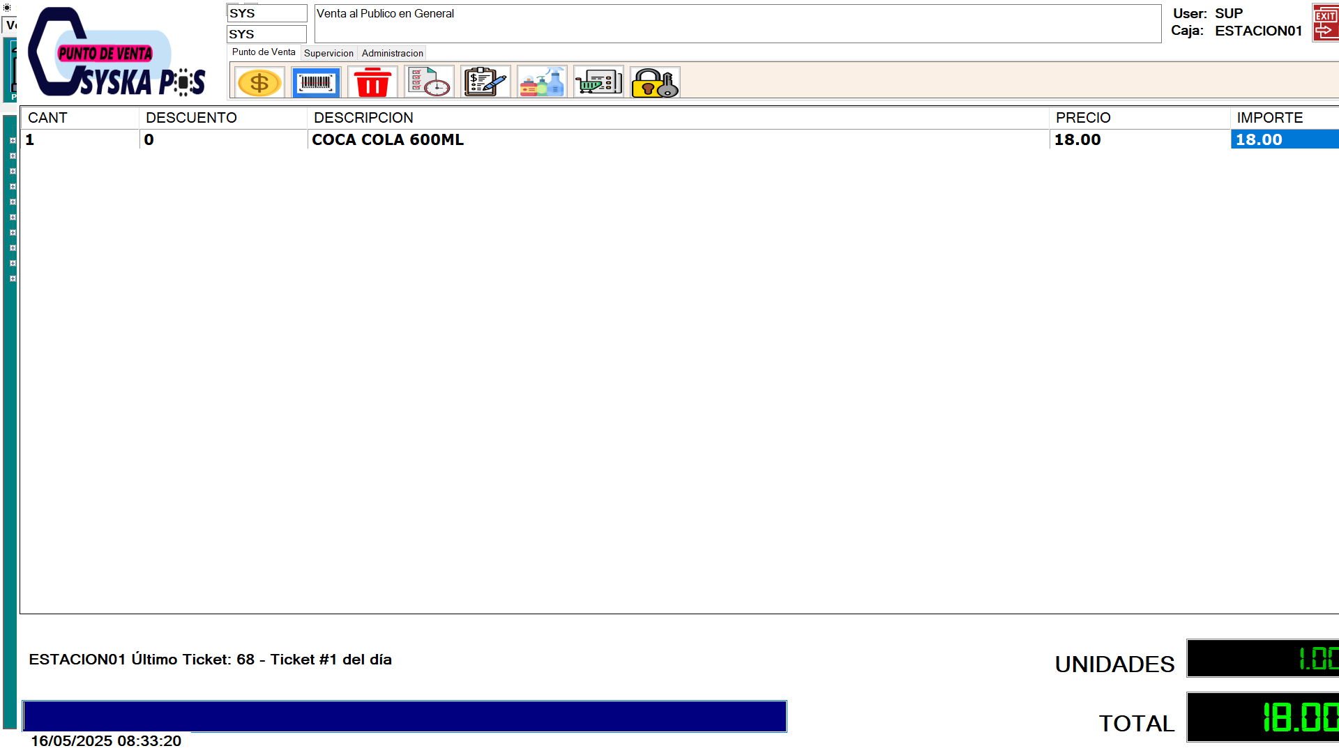 Punto de venta renovado Syska POS v3.5
