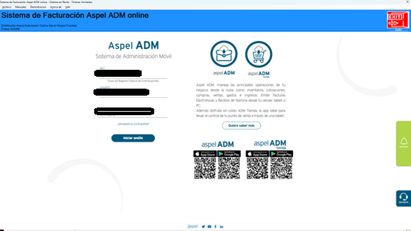 Integración opcional con Aspel ADM para facturación (según cliente)